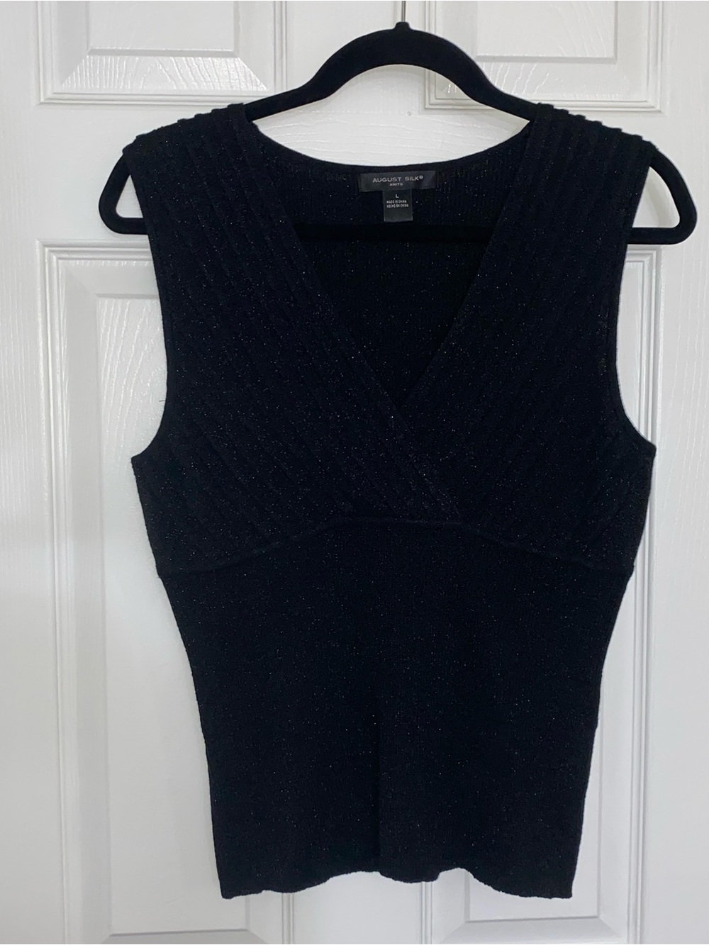Vintage August Silk Knits Wrap Tank
